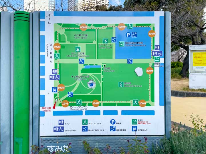 錦糸公園の案内図