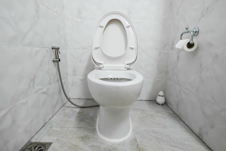大理石のトイレ空間